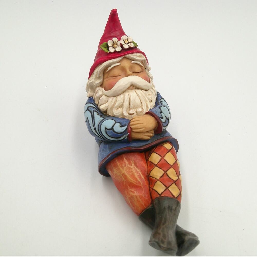Jim Shore Sleeping Gnome Heartwood Creek Christmas Decoration Vintage